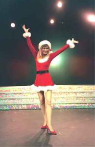 Santa Girl in theater show